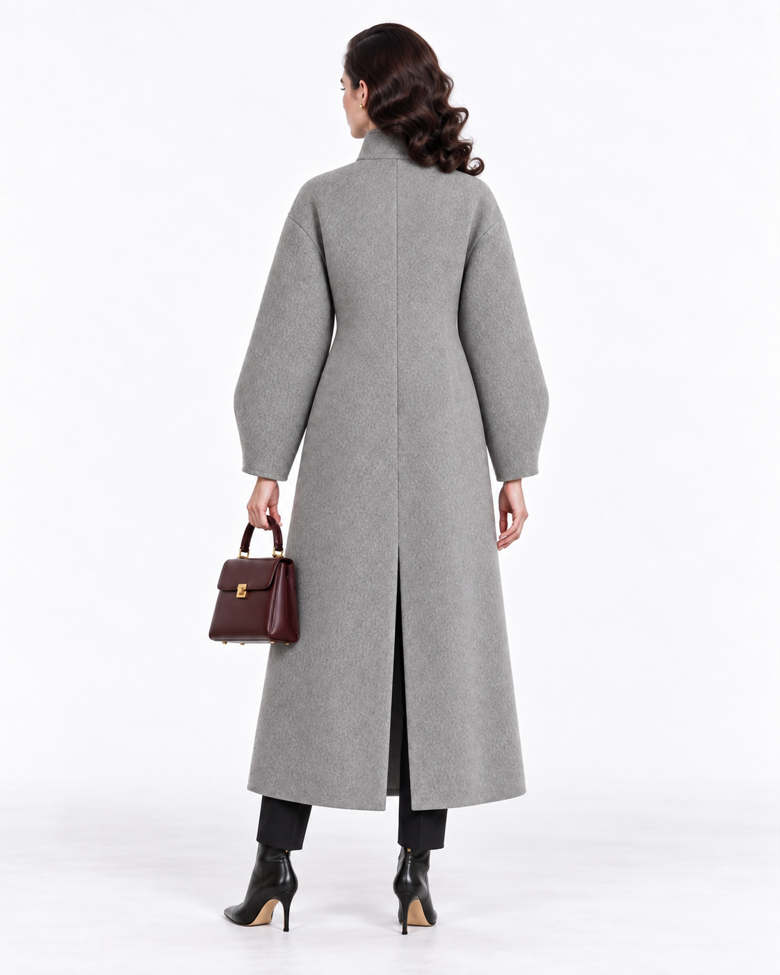 Wool-Blend Double-Breasted Coat