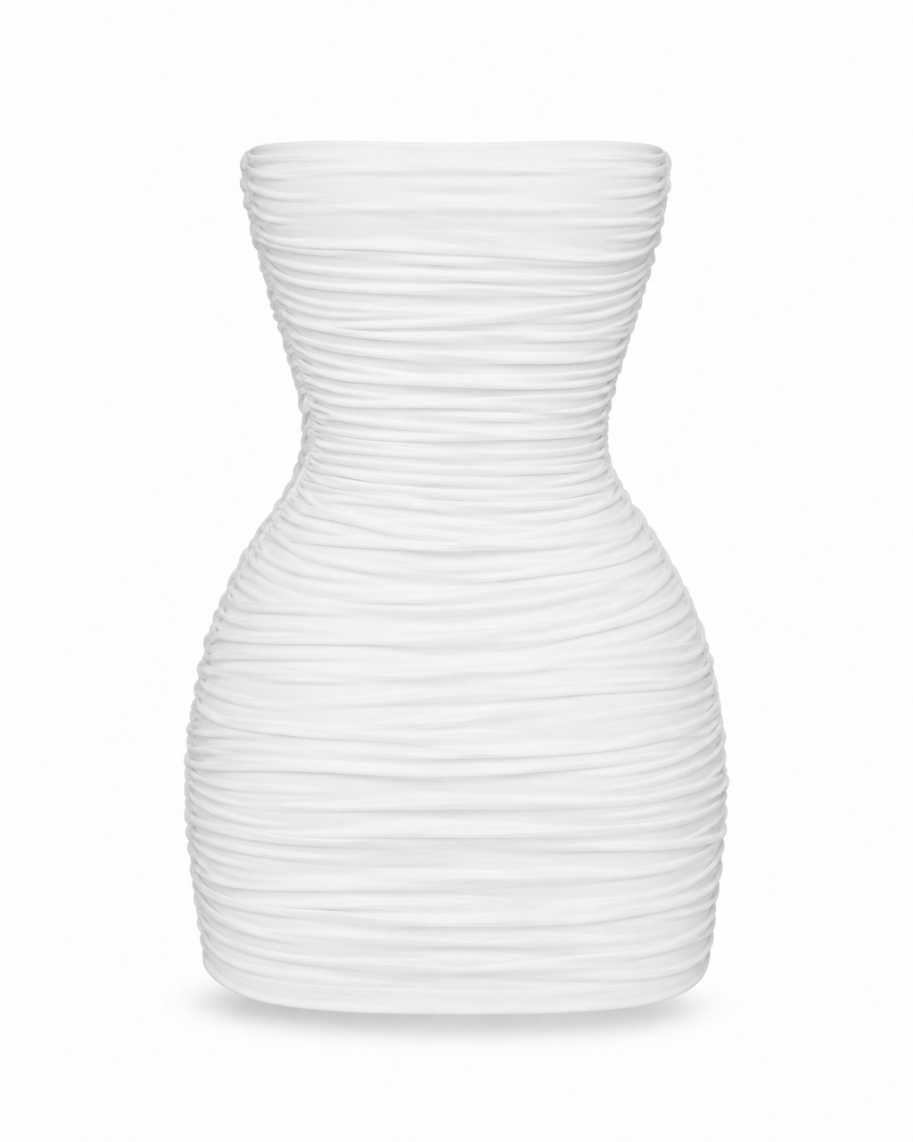 Ruched Strapless Mini Dress