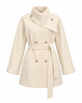 Belted Double-Breasted Coat