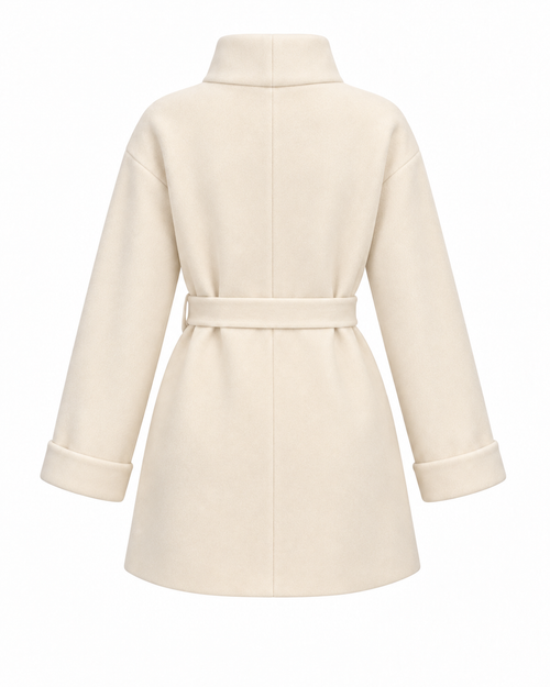 Belted Double-Breasted Coat