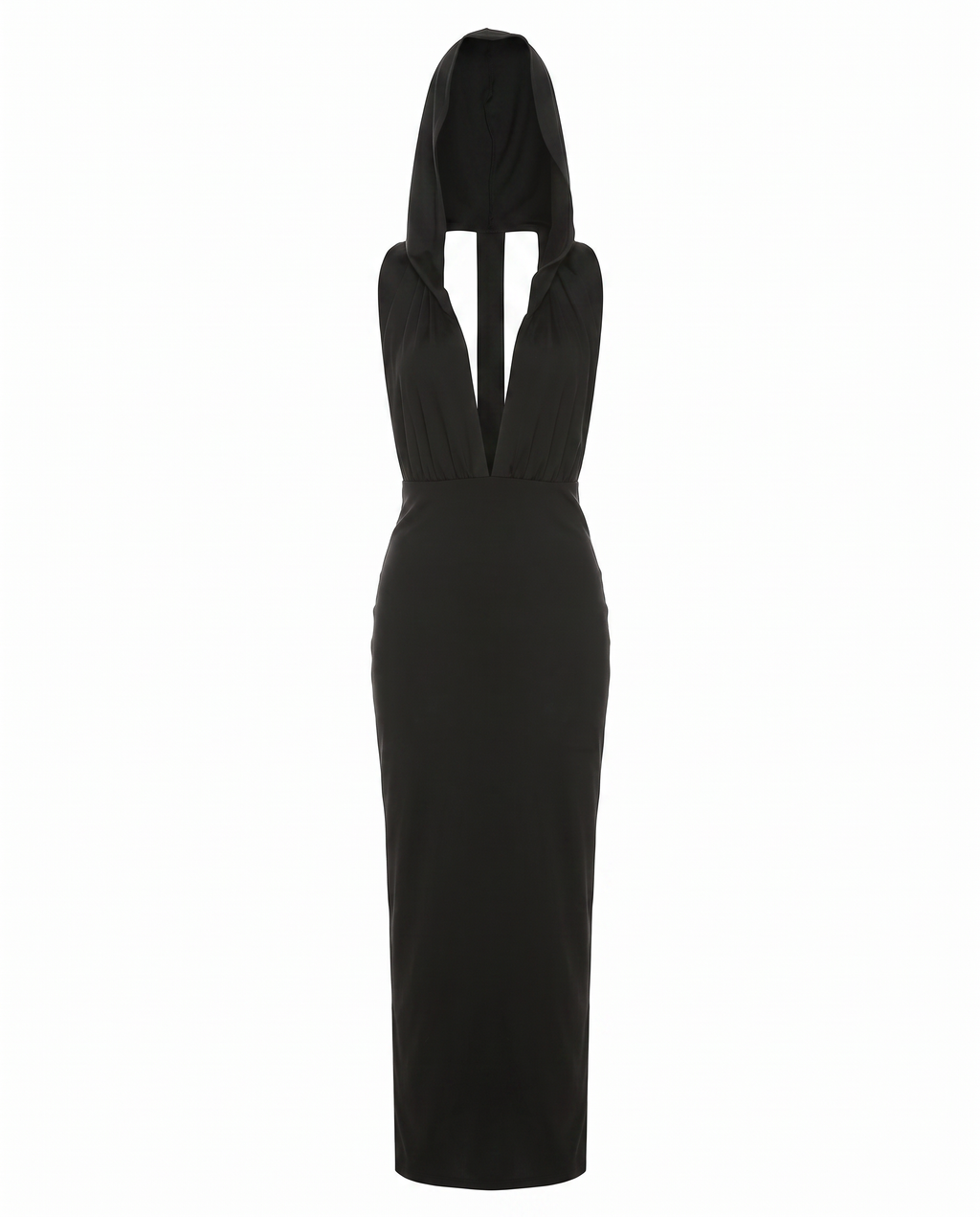 Hooded Cutout Maxi Dress