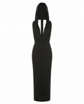 Hooded Cutout Maxi Dress
