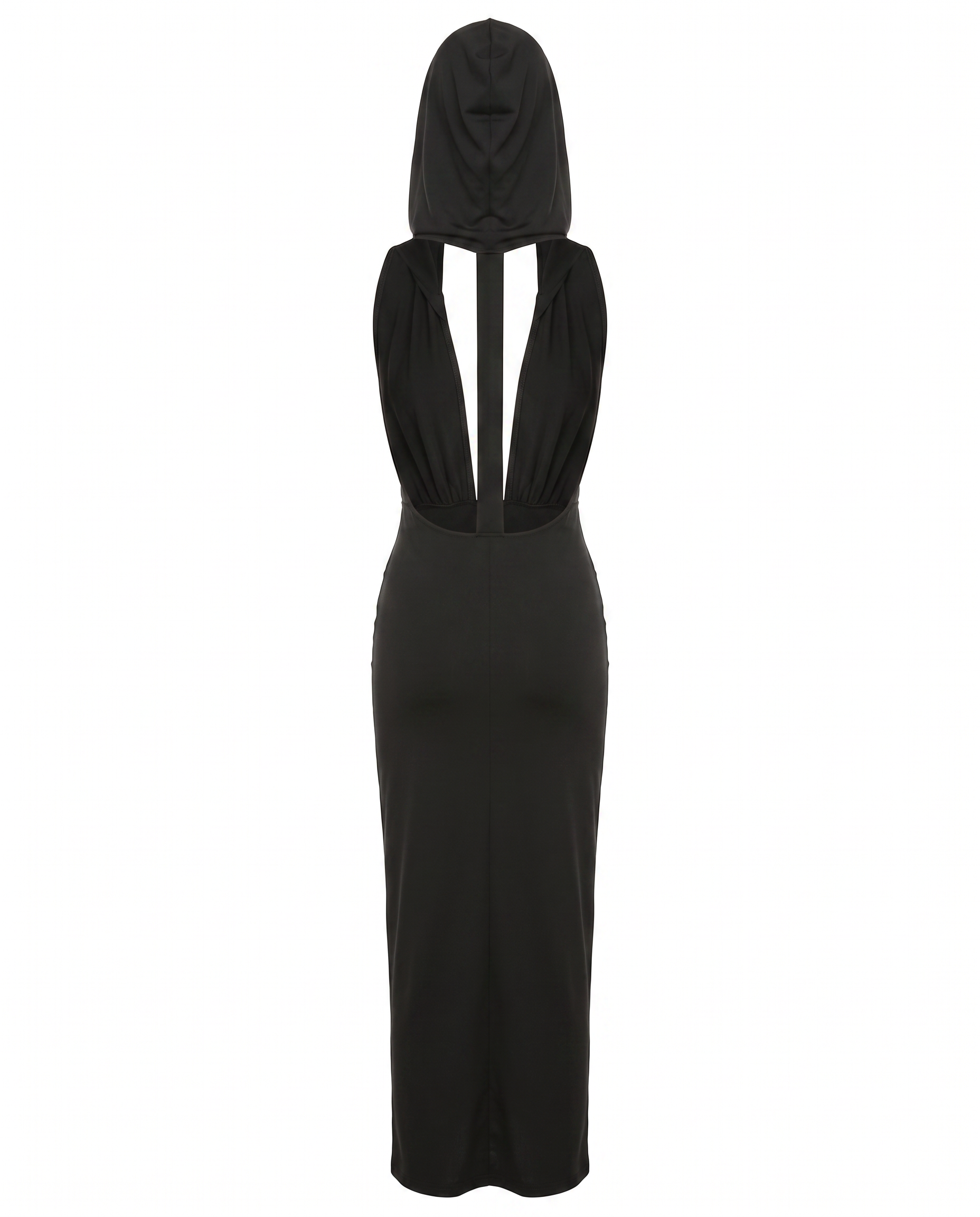 Hooded Cutout Maxi Dress